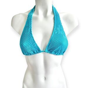 🔃Blue Crochet Bikini Swimsuit Top